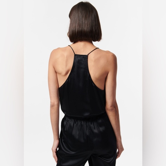 New! CAMI NYC Racer Charmeuse Lace Silk Cami in Black 🖤 Medium - Picture 7 of 12